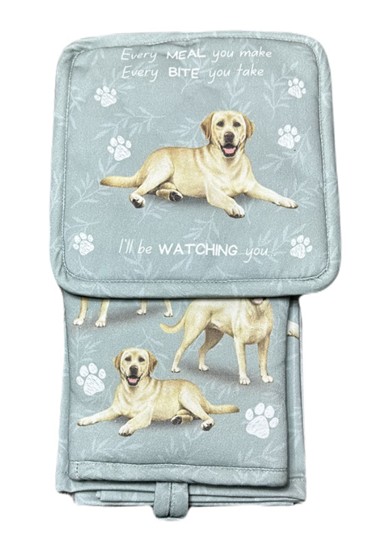 E&S Pets - Labrador Yellow - 3 Piece Kitchen Set - 311-20
