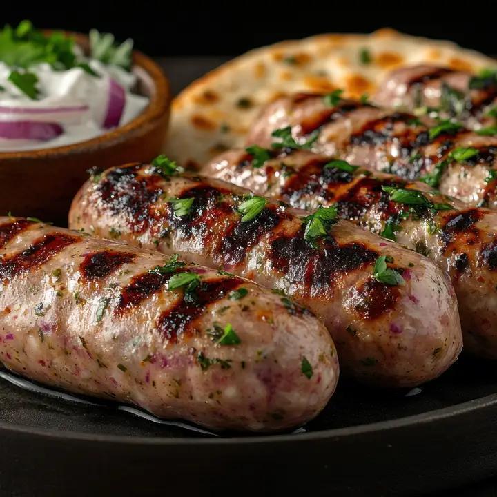 MeatCrafters Inc. - Classic Sweet Greek Pork Sausage Links: Loukaniko Recipe 12 oz - 707R