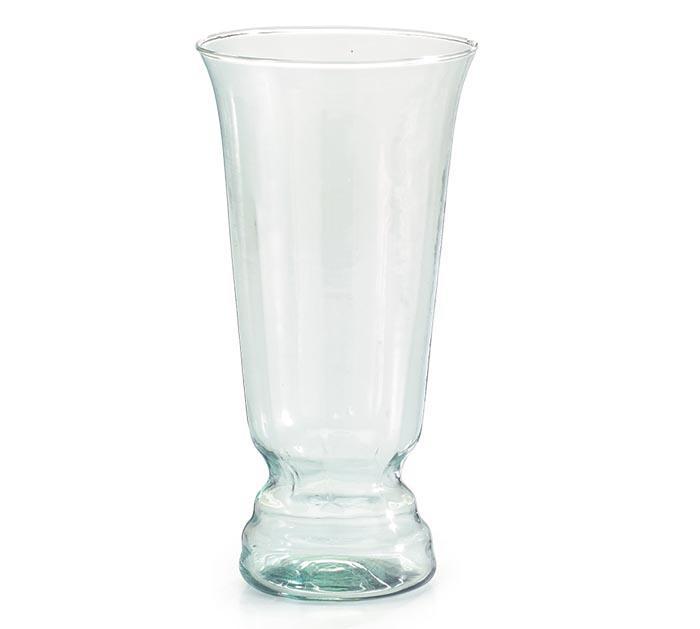 Burton & Burton - Flared Ruffle Clear Glass Vase - 26523