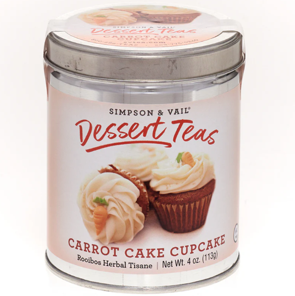 Simpson & Vail - Dessert Tea - Carrot Cake Cupcake Green Rooibos Tisane 4 oz