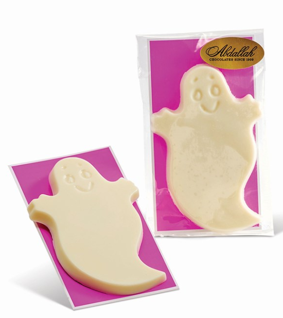 Abdallah Candies - White Chocolate Smiley Ghost 1 oz - 7904H