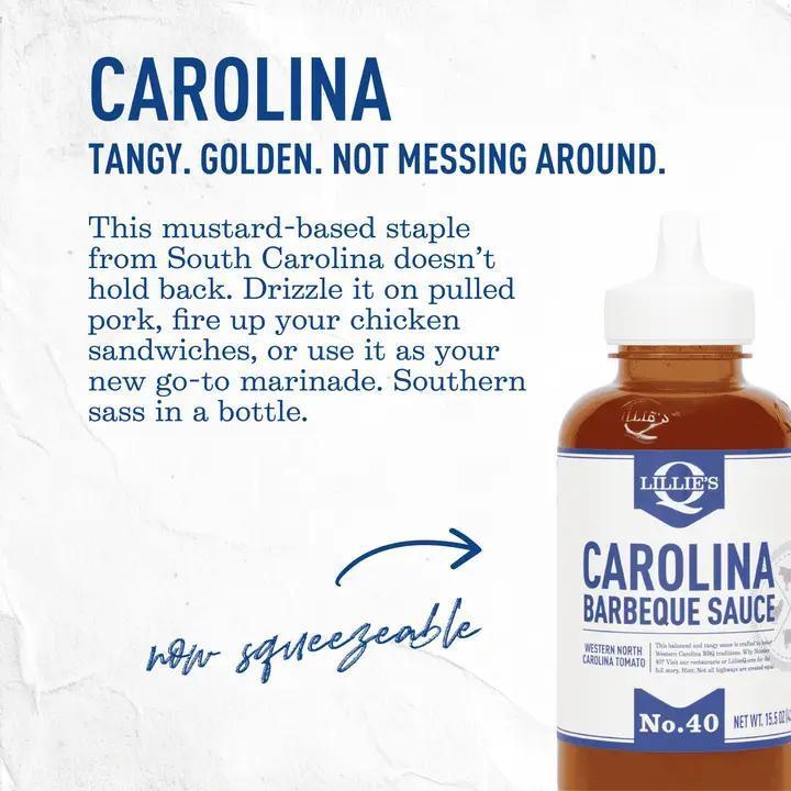 Lillie's Q - Carolina Barbeque Sauce 15.5 oz Squeeze Bottle - FGLIL415