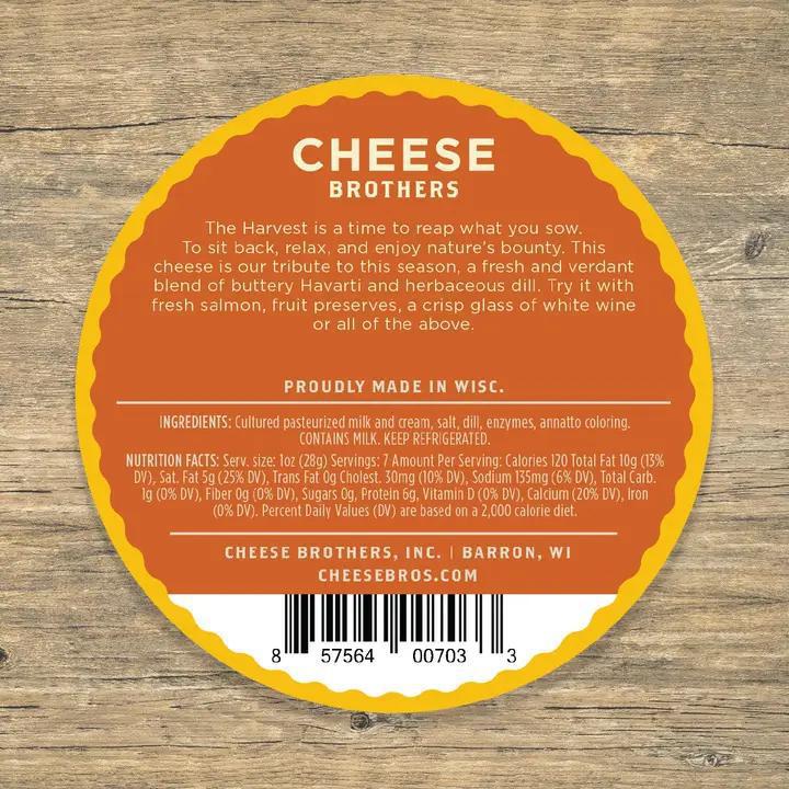 Cheese Brothers - Dill Havarti 6 oz - 10000012