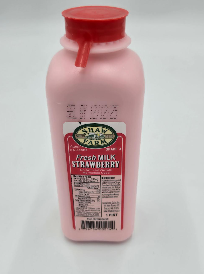 Shaw Farm - Plastic Pint - Strawberry Milk