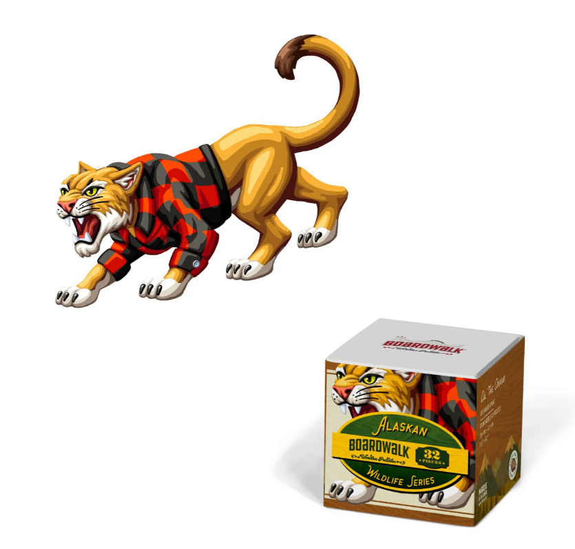 Boardwalk Puzzle Co. - Cal the Cougar Fun Size Puzzle ( 32 Piece ) - 35087