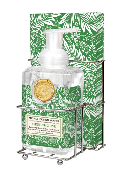 Stonewall Kitchen - Michel Design Works - Greenhouse Foaming Hand Soap & Hostess Napkin Set - 809449