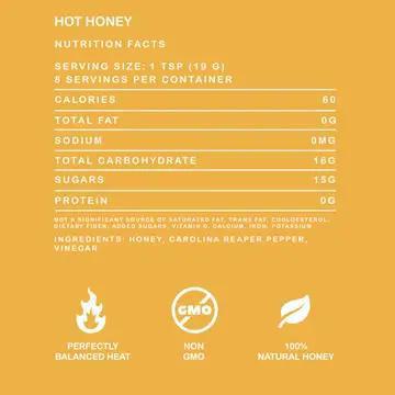 Elijah's Xtreme Gourmet Sauces - Hot Honey Infused with Carolina Reaper 12 oz