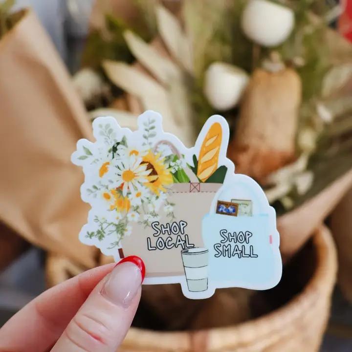 Raven's Edge Studio - Shopping Sticker | Shop Local Sticker | Shop Small Sticker