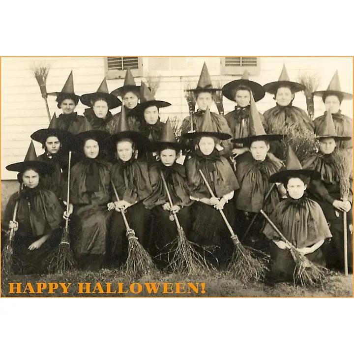 Found Image Press -  Greeting Card - Class Picture of Witches - HW-00148-NC0601