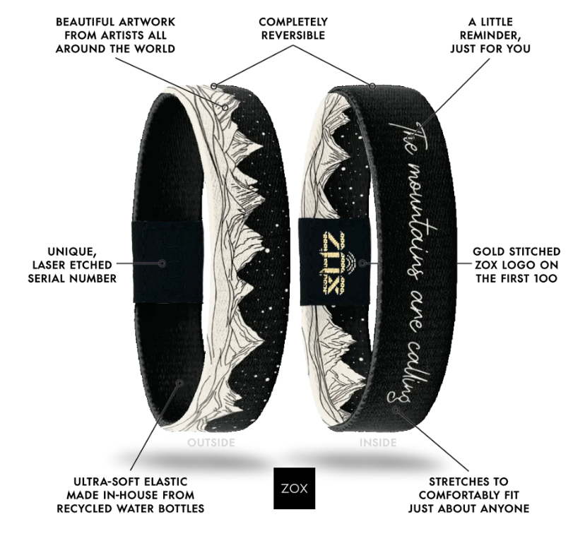 ZOX - The Mountains Are Calling Bracelet - IA-TMAC