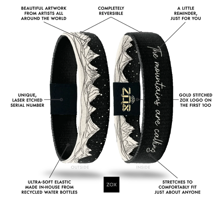 ZOX - The Mountains Are Calling Bracelet - IA-TMAC