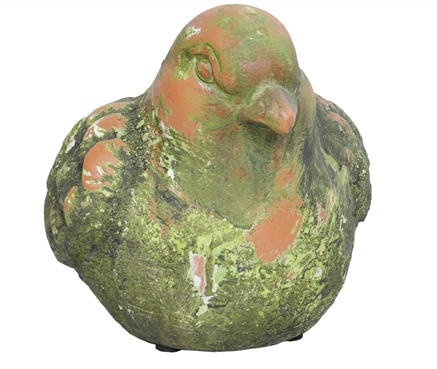 Rustic Green Pottery Bird - PAF61708