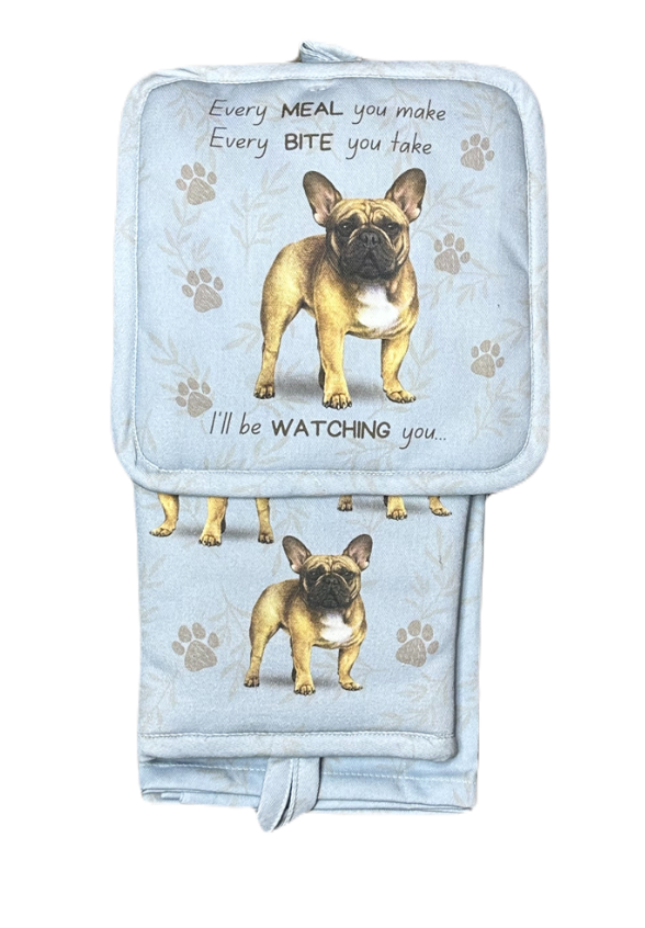 E&S Pets - French Bulldog - 3 Piece Kitchen Set - 311-64