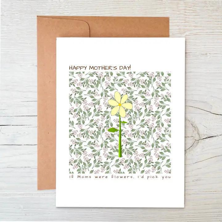 Raven's Edge Studio - Plantable Card | Mother's Day Card | Eco Card | I'd Pick You