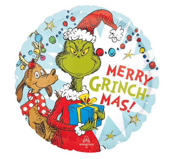 17" Foil Balloon - Grinch Christmas - 4025718