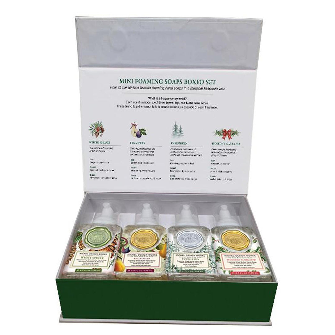 Stonewall Kitchen - Michel Design Works - Holiday Mini Foaming Soap 4 Piece Boxed Set - 819084