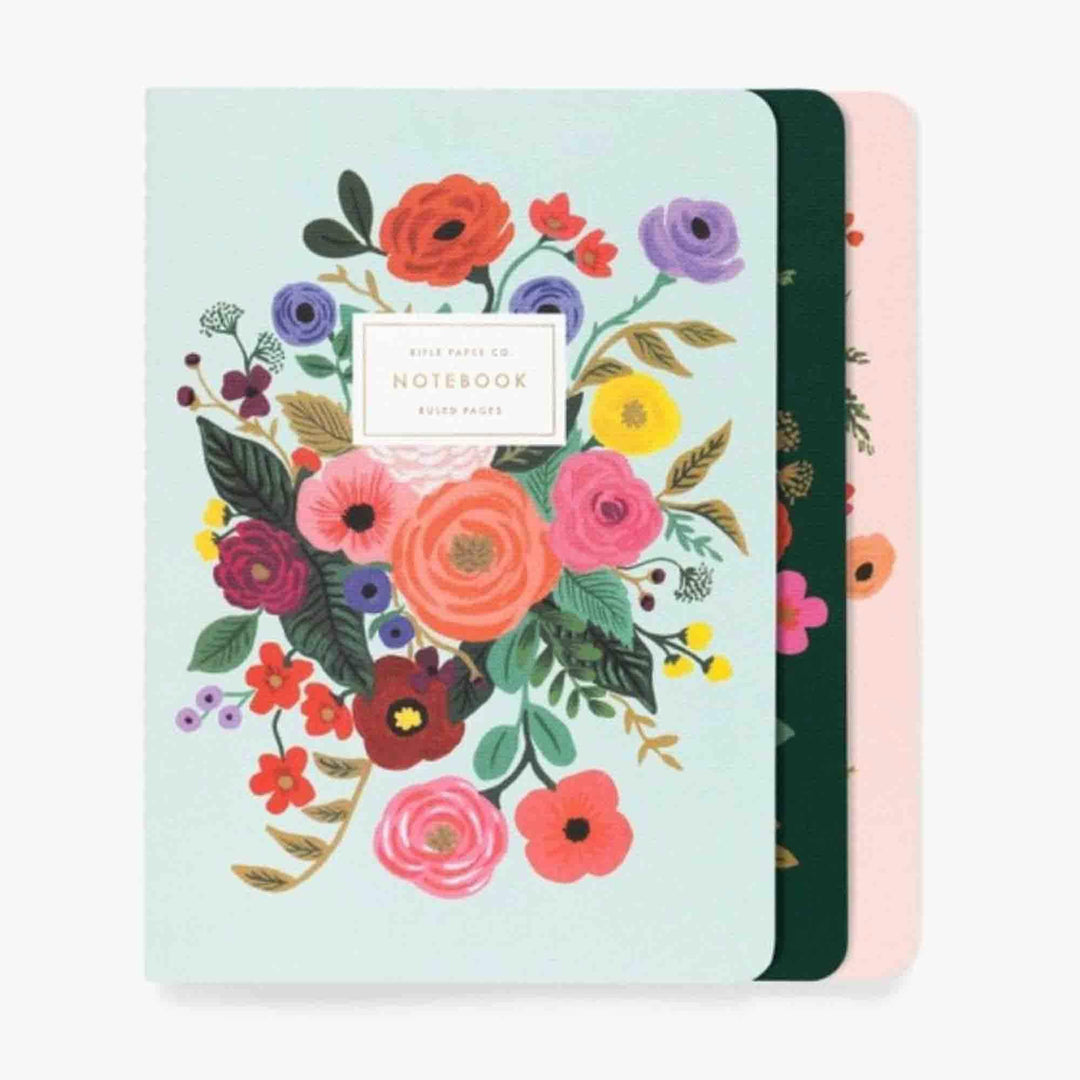 Rifle Paper Co. - Assorted Set of 3 Garden Party Notebooks - J3A003