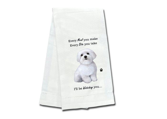 E&S Pets Maltese Kitchen Towel
