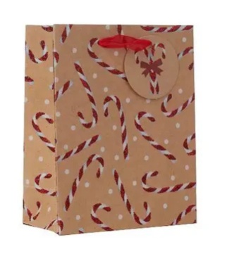Jillson & Roberts - Small Totes - Candy Christmas - XST791