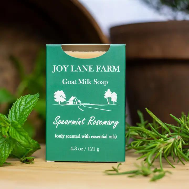 Joy Lane Farm - Bar Soap Goat Milk - Spearmint Rosemary 4.3 oz