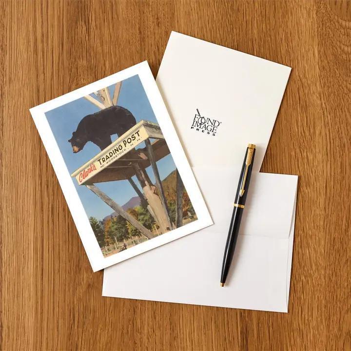 Found Image Press - Greeting Card NH-187 Bear, Clark's Trading Post, Woodstock - NH-00187-NC0601
