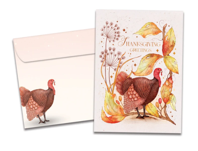 Tree-Free Greetings - Thanksgiving Card - Turkey Greetings 22521