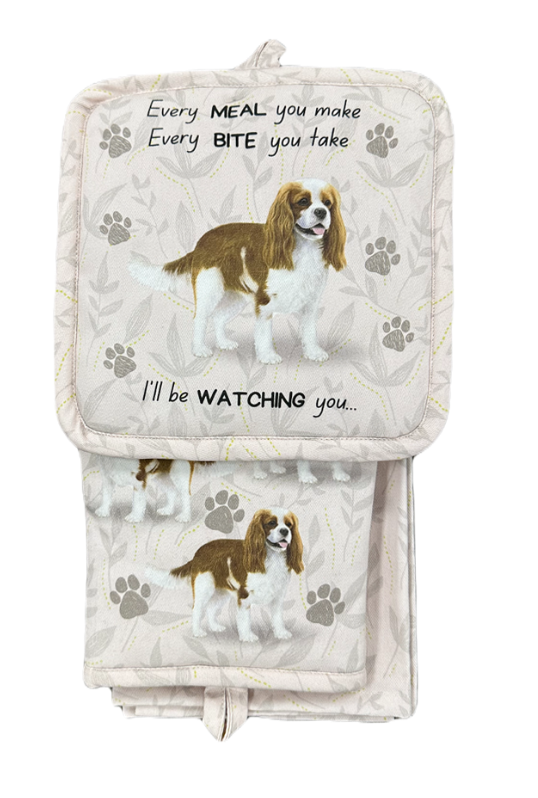 E&S Pets - King Charles Cavalier - 3 Piece Kitchen Set - 311-18