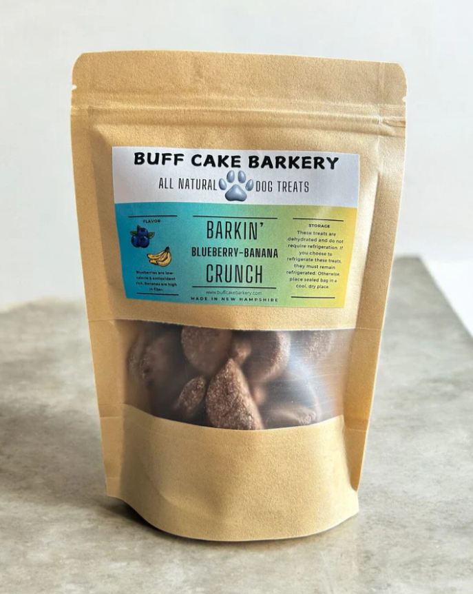 Buff Cake Barkery - Barkin Blueberry-Banana Crunch - Dog Treats 4 oz