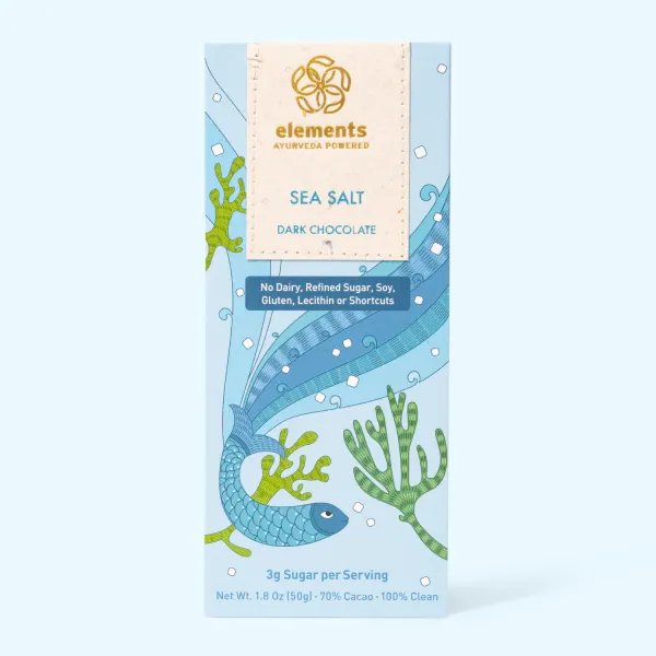 Elements - Classic Bars - Sea Salt 70% Dark Chocolate Bar 1.8oz DISCOSVF