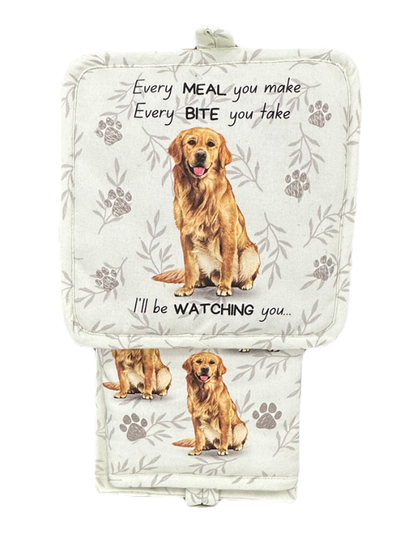 E&S Pets - Golden Retriever - 3 Piece Kitchen Set - 311-15