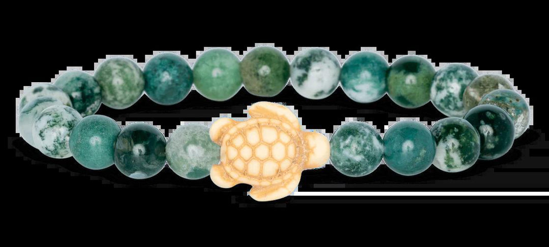 Fahlo - The Journey Bracelet - Tracks a Sea Turtle - Seagrass Green - W-JOUR-GREEN