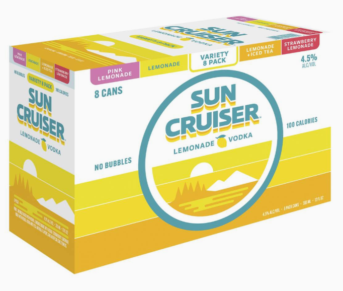Sun Cruiser Lemonade Variety 8 Pack 12 oz Cans 608675 DISSVF