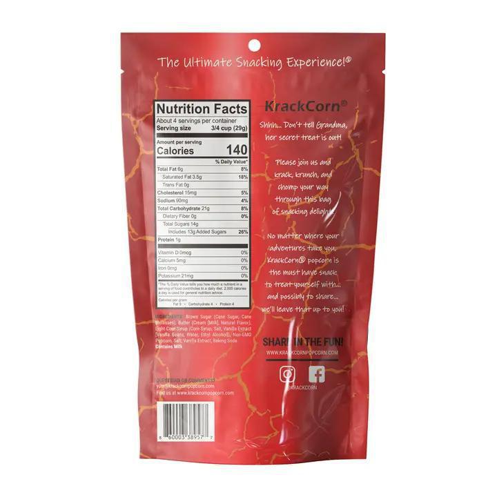 KrackCorn Popcorn - Original Caramel 4 oz