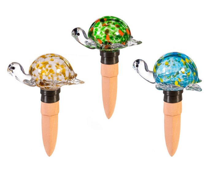7.5" Glass Turtle Watering Globe - Assorted Styles - PX95YYGLS326