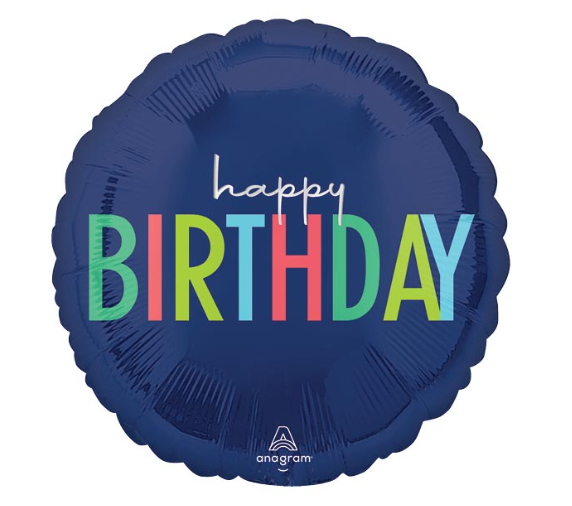 17" Foil Balloon - Modern Birthday Balloon - 4049618