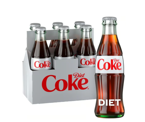 Diet Coke - Six Pack 8 oz Glass Bottles - 103173
