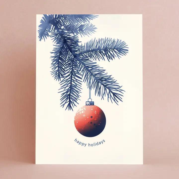 Botanopia - Happy Holidays Ornament | Christmas Card | Holiday Card - GC152