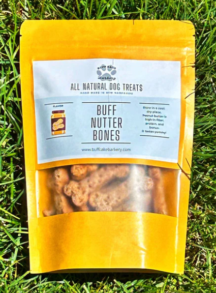 Buff Cake Barkery - Buff Nutter Bones - Dog Treats 6 oz