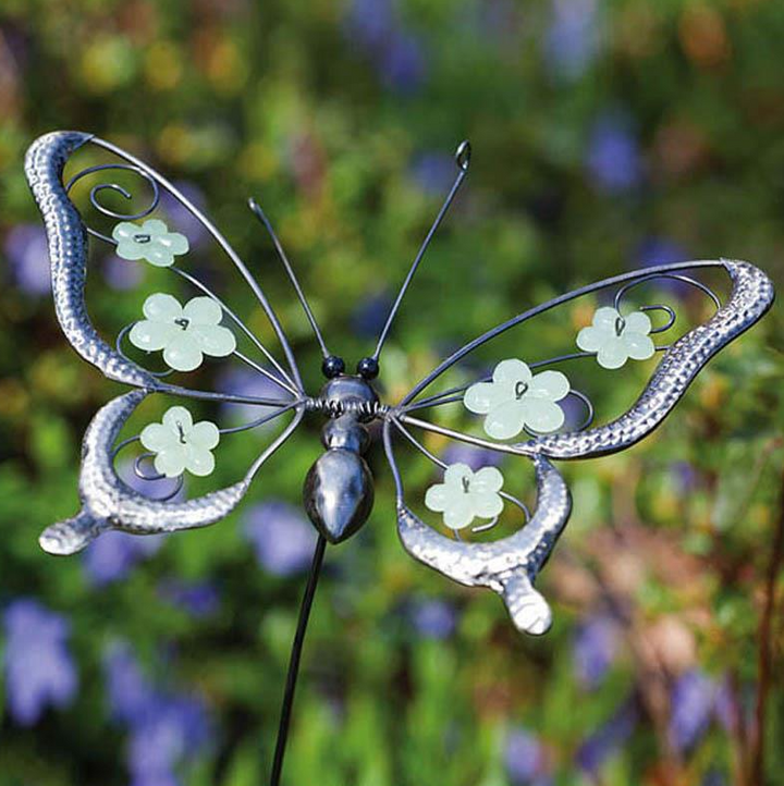 Glow in the Dark Garden Stake - Pollinator Garden Garden Stake - Assorted Styles - P355