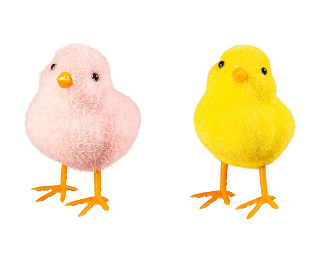 4.5" Fuzzy Chick - Bunny Blooms Table Decor - 8TAX108