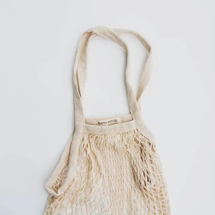 Seattle Seed Co. - French Market String Tote Reusable Pure Cotton Bag - STRING-TOTE2