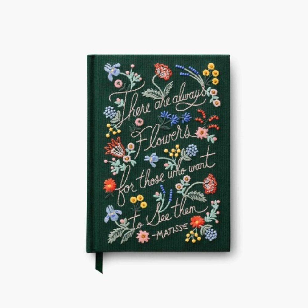 Rifle Paper Co. - There Are Always Flowers Embroidered Journal - JNE002