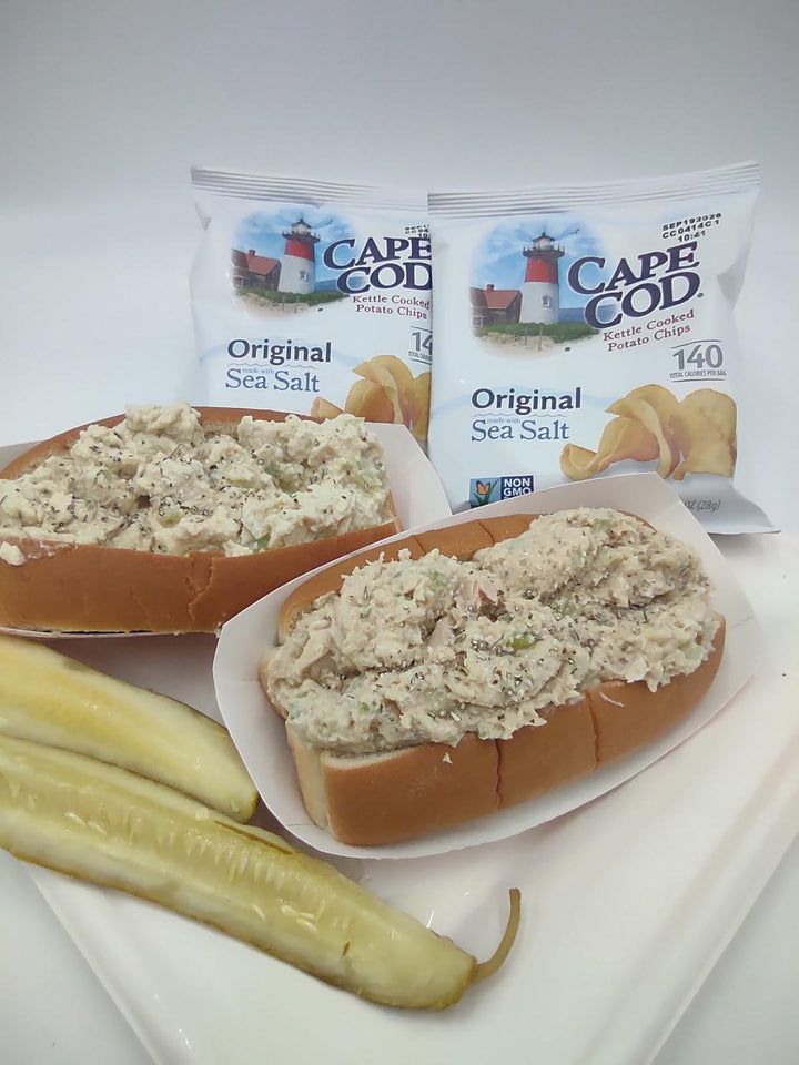 Chicken Salad Roll w/ Chips & Pickle Spear