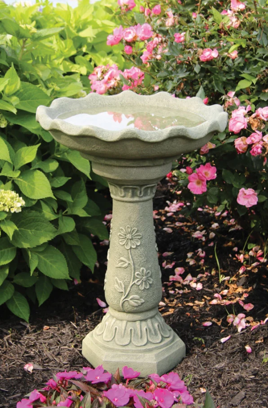 Wild Flower Bird Bath - 9155