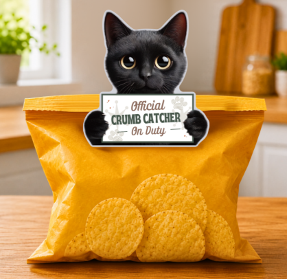 E&S Pets - Black Cat - Chip Clip - 249-5