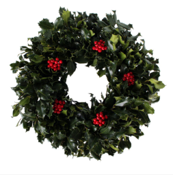 20" Holly Wreaths - Assorted Styles - 42714-8526