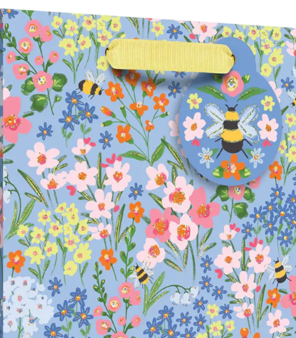 Jillson & Roberts - Small Gift Bag - Garden Bees - GBS248
