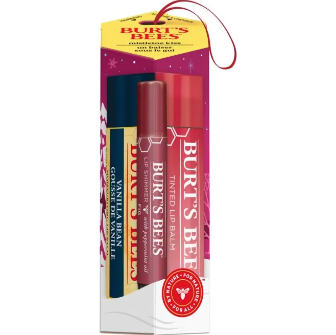 Burt's Bees - Burt's Bees Holiday Mistletoe Kiss Red Collection Gift Set - 239709