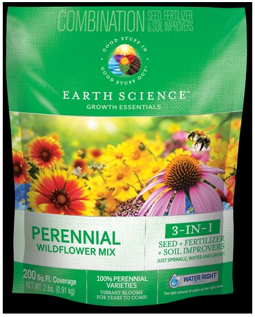 Earth Science - Wildflower Perennial Mix 2lb 200 sq ft - 83020025