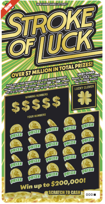 Scratch - $10 - Stroke of Luck - 1696